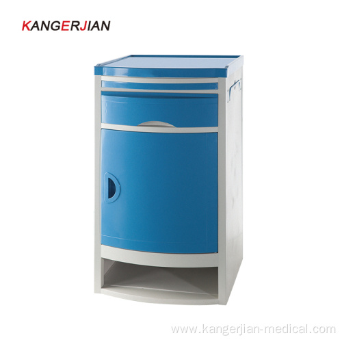 Hospital medical high end bedside tray table abs bedside cabinet